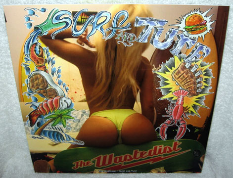THE WASTEDIST "Surf & Turf" LP (Rat Town) Color Vinyl/Etching